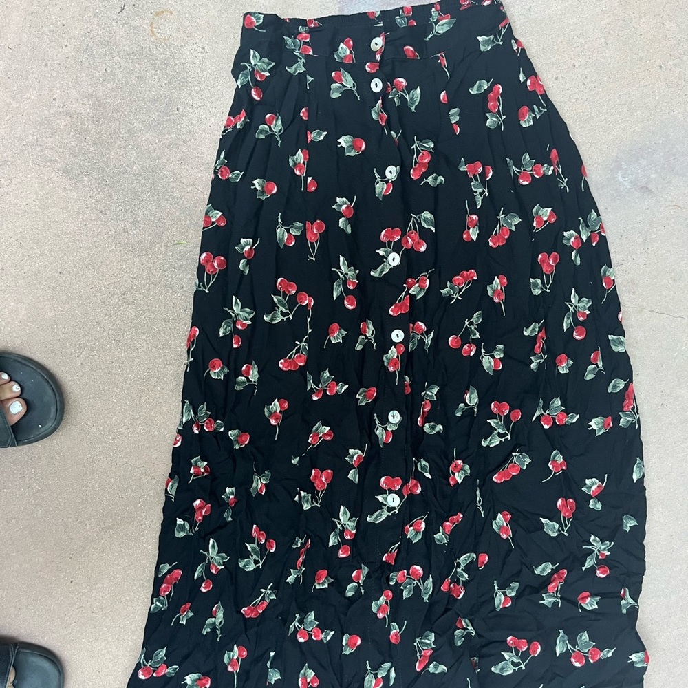 Cherry maxi skirt